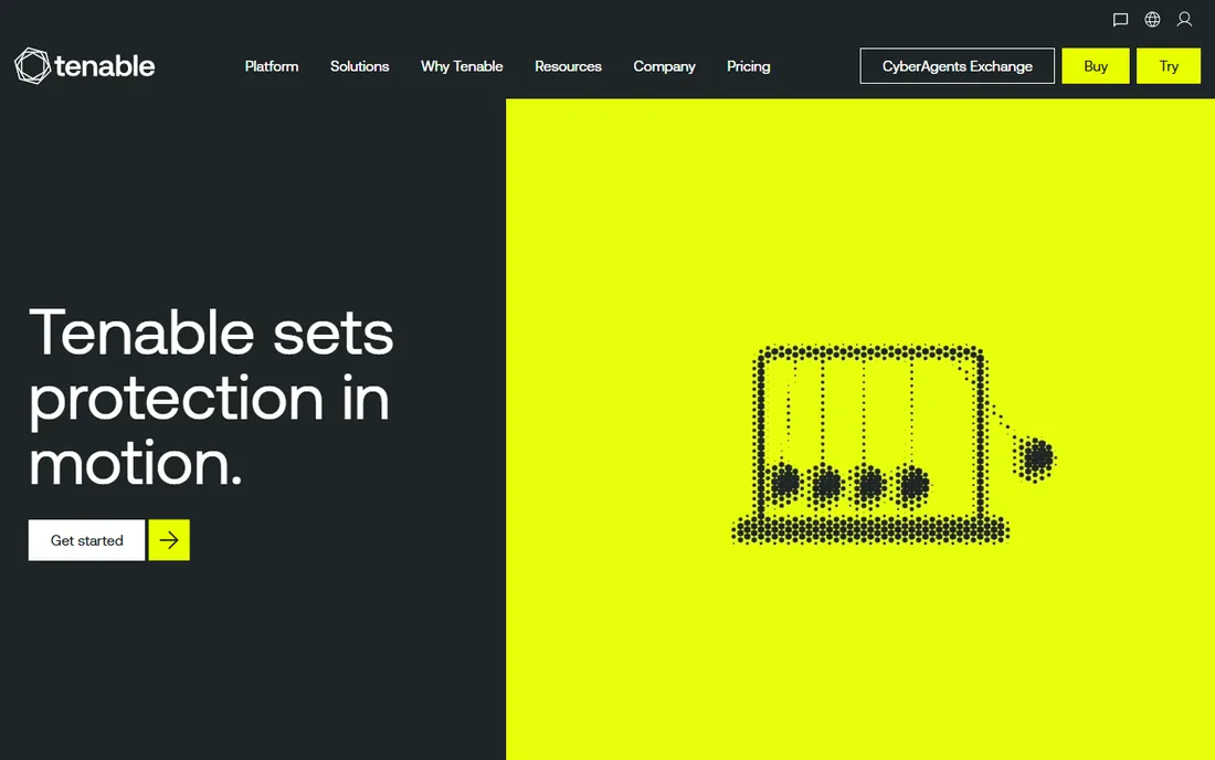 Tenable Nessus homepage