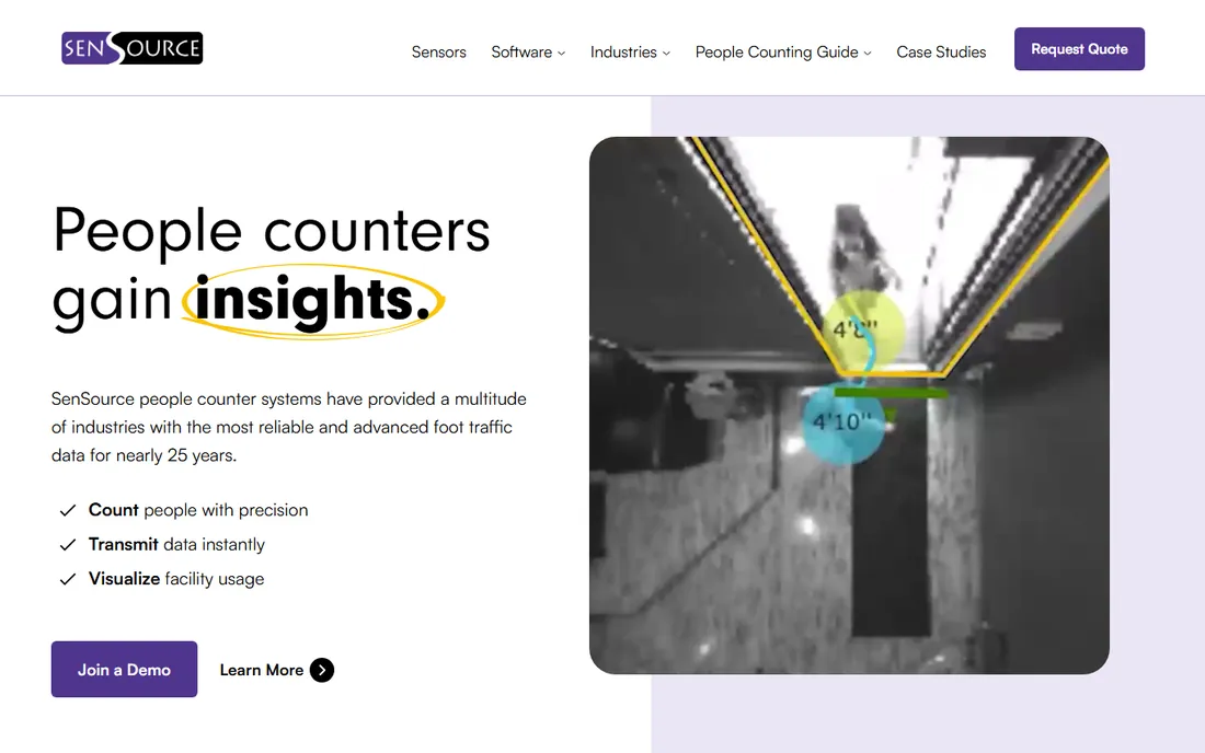 SenSource homepage