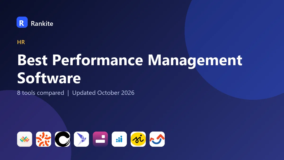 Best Performance Management Software in 2026: 8 Tools Compared