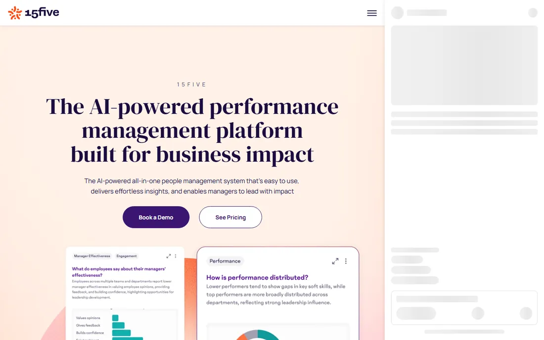 15Five homepage