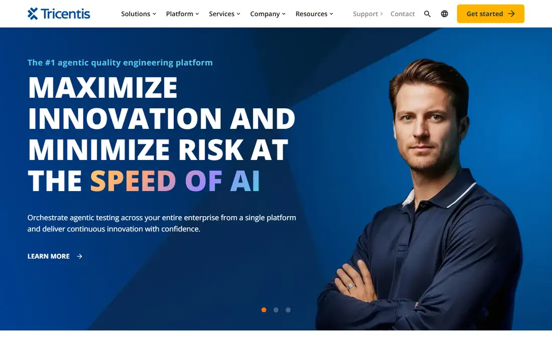 Tricentis NeoLoad homepage