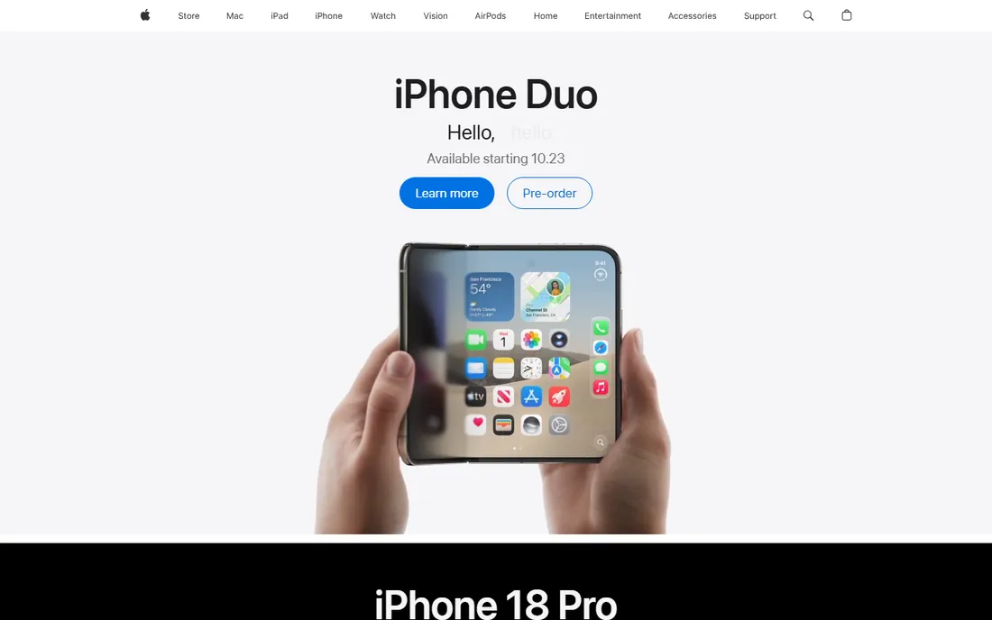 Apple Health Cycle Tracking homepage