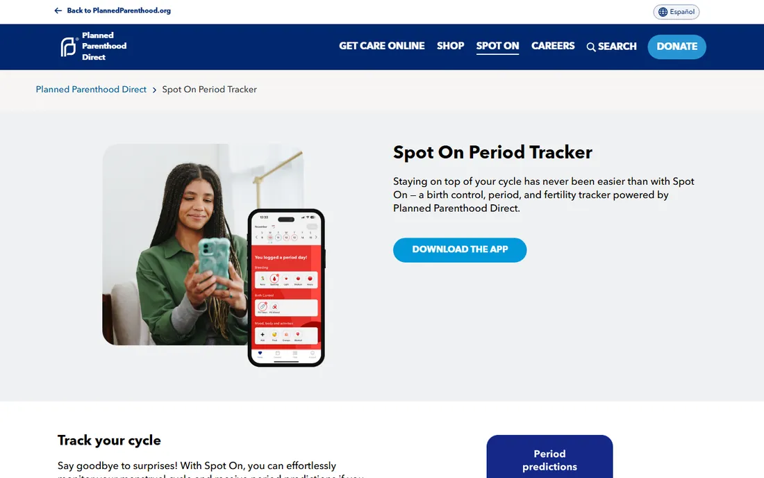 Spot On homepage