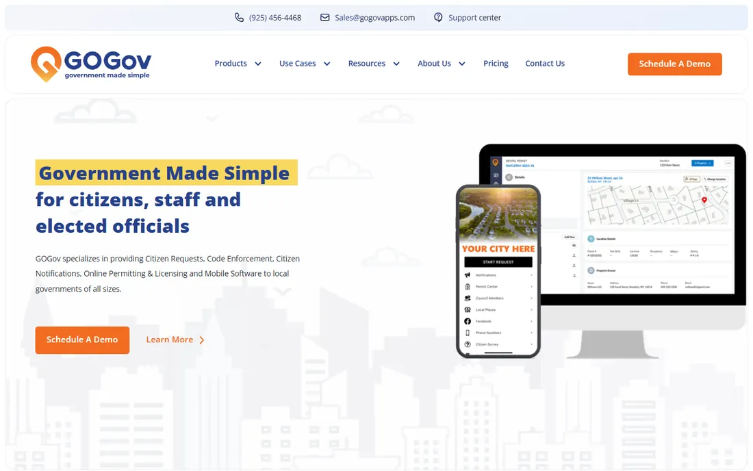 GOGov homepage