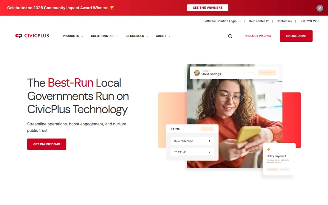 CivicPlus Community Development homepage