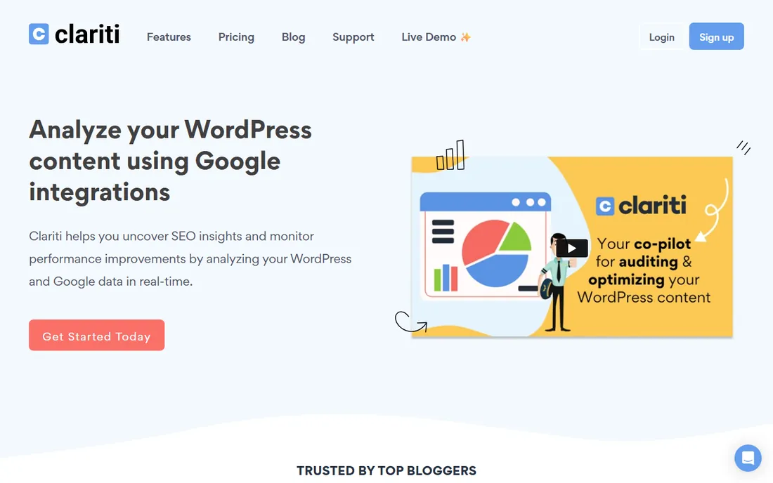 Clariti homepage