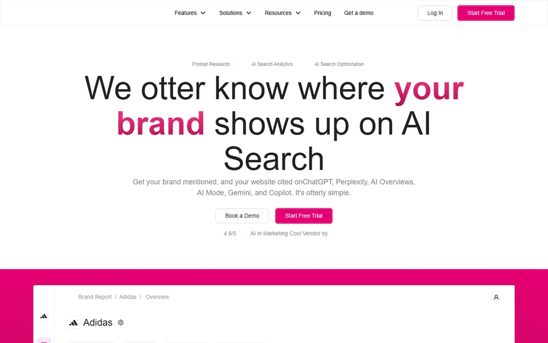 Otterly.AI homepage