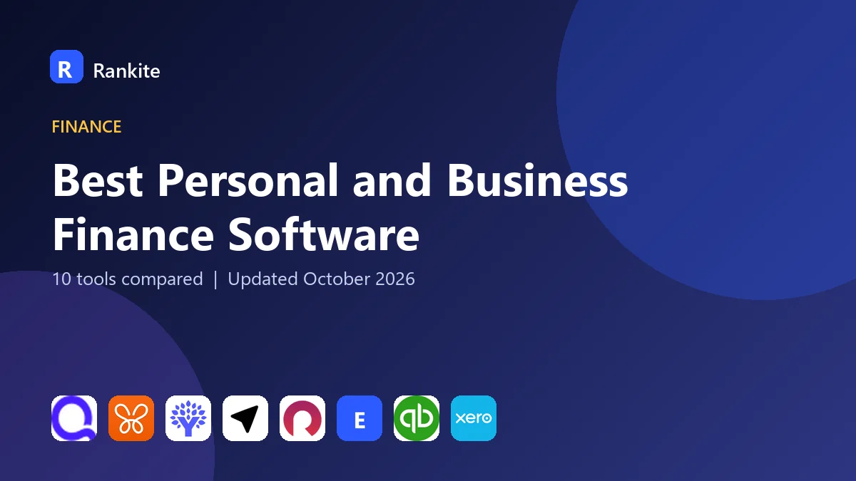 Best Personal and Business Finance Software in 2026: 10 Tools Compared