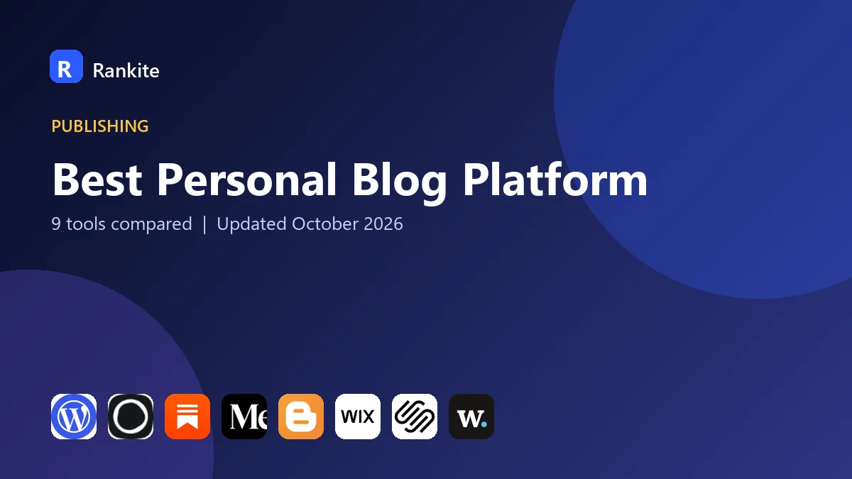 Best Personal Blog Platform in 2026: 9 Tools Compared