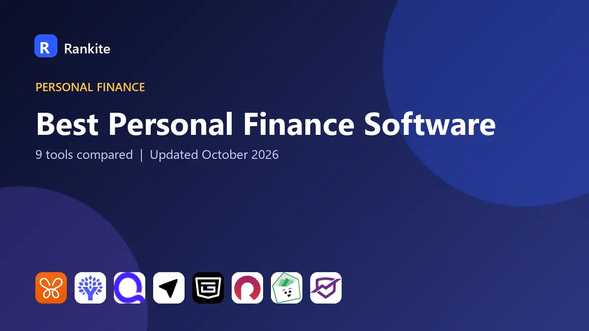 Best Personal Finance Software in 2026: 9 Tools Compared