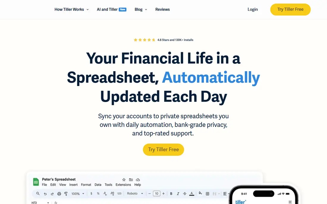Tiller homepage