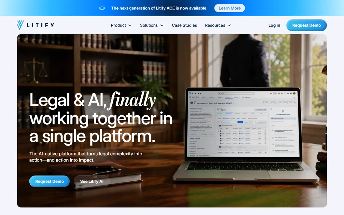 Litify homepage