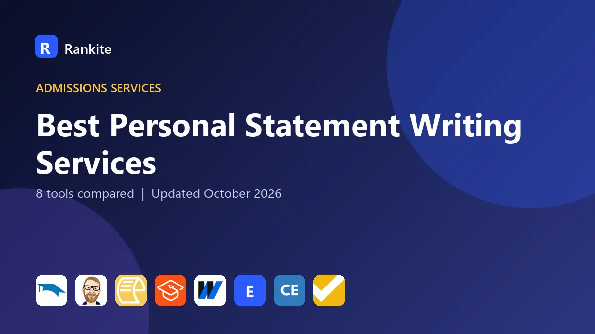 Best Personal Statement Writing Services in 2026: 8 Tools Compared