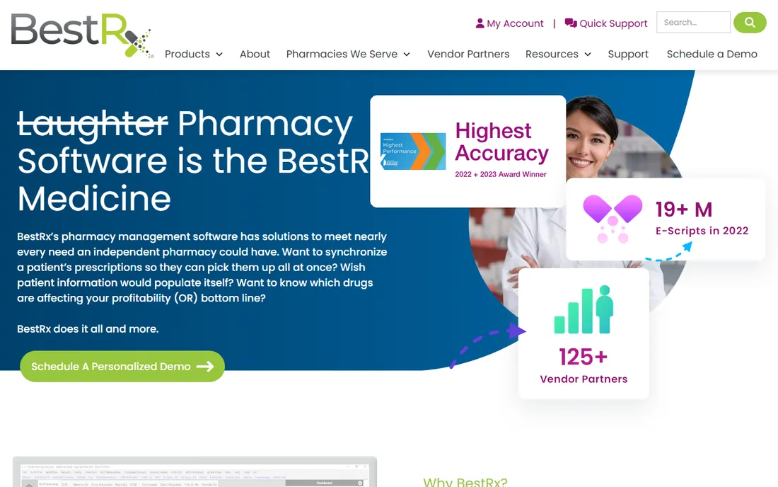 BestRx homepage