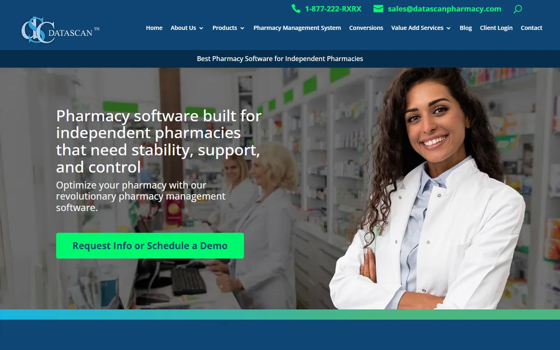 Datascan homepage