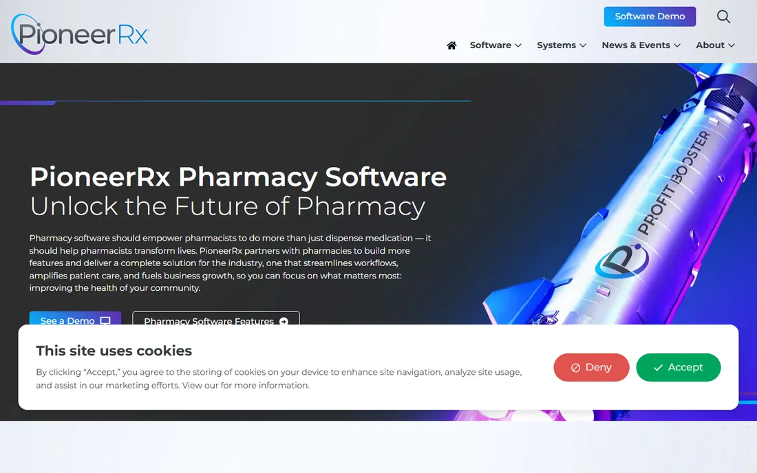 PioneerRx homepage