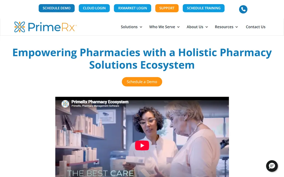 PrimeRx homepage