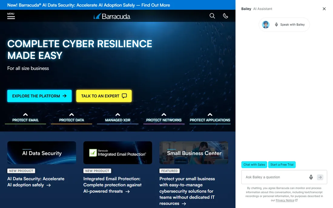 Barracuda homepage