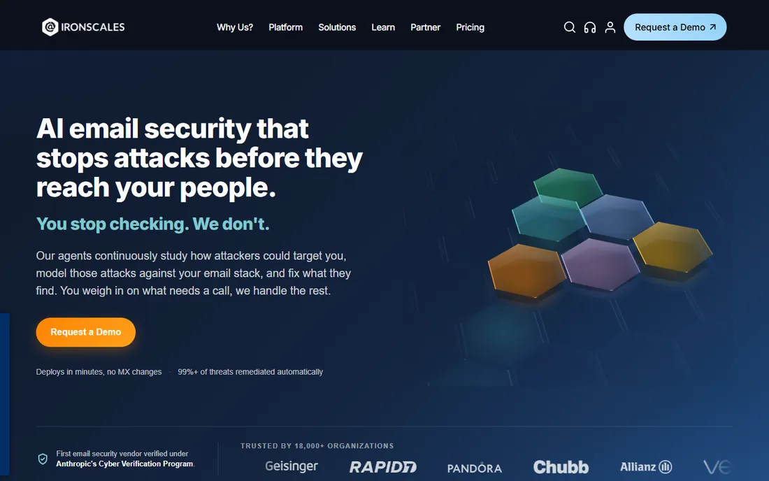 Ironscales homepage