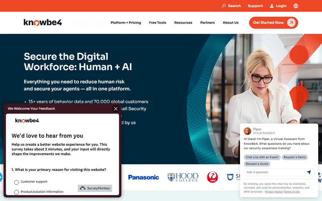 KnowBe4 homepage