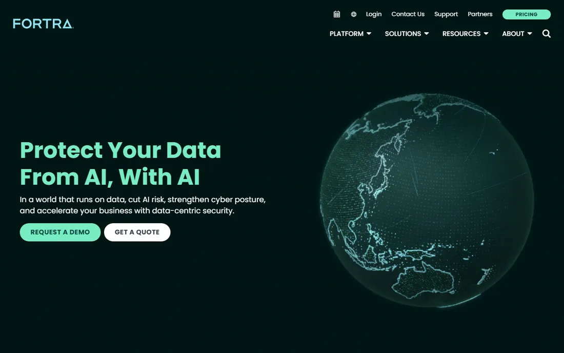 Fortra (formerly Terranova Security) homepage