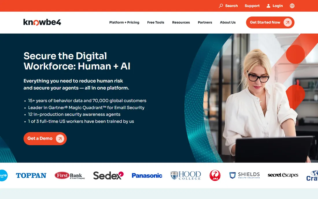 KnowBe4 homepage