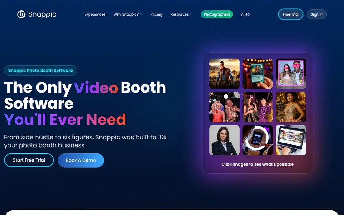 Snappic homepage