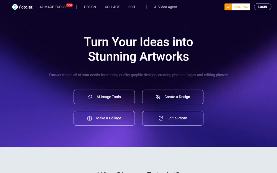 FotoJet homepage
