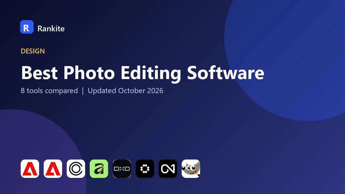 Best Photo Editing Software in 2026: 8 Tools Compared
