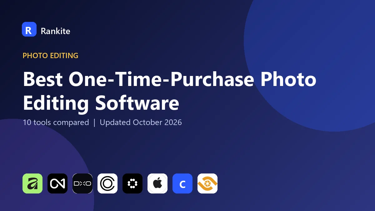 Best One-Time-Purchase Photo Editing Software in 2026: 10 Tools Compared