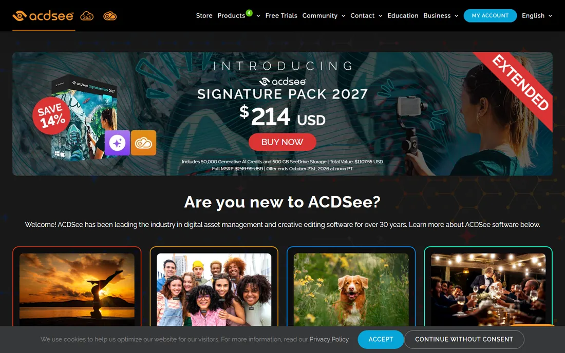 ACDSee Photo Studio homepage