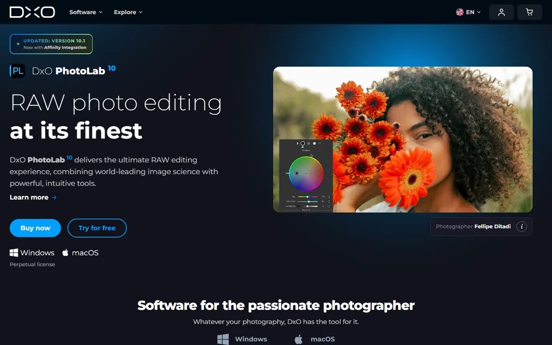 DxO PhotoLab homepage