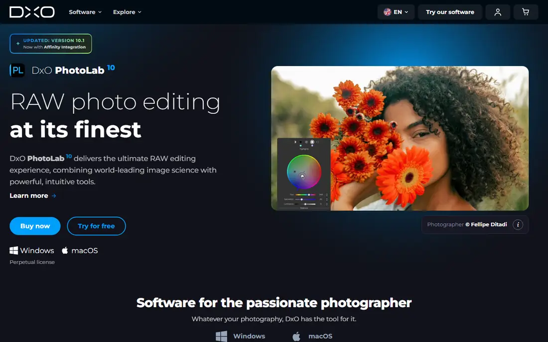 DxO PhotoLab homepage