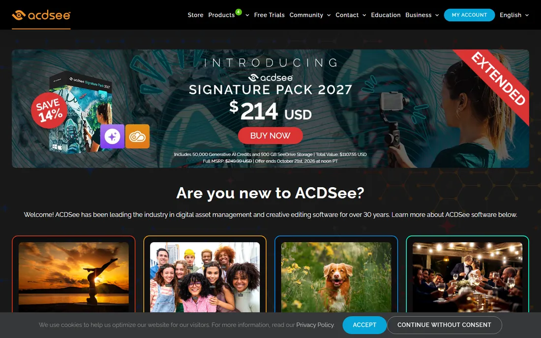 ACDSee Photo Studio homepage