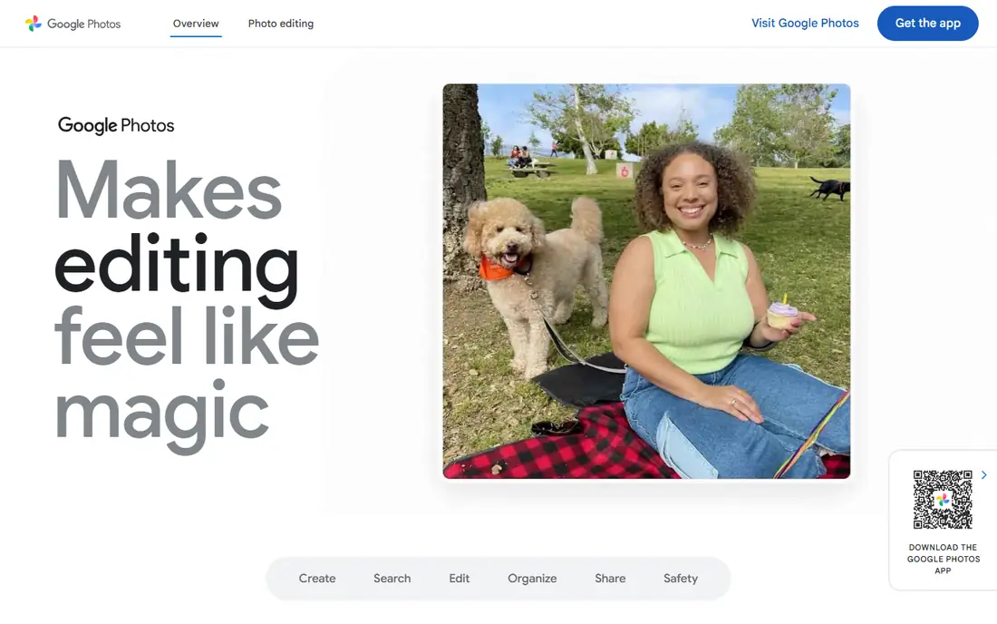 Google Photos homepage
