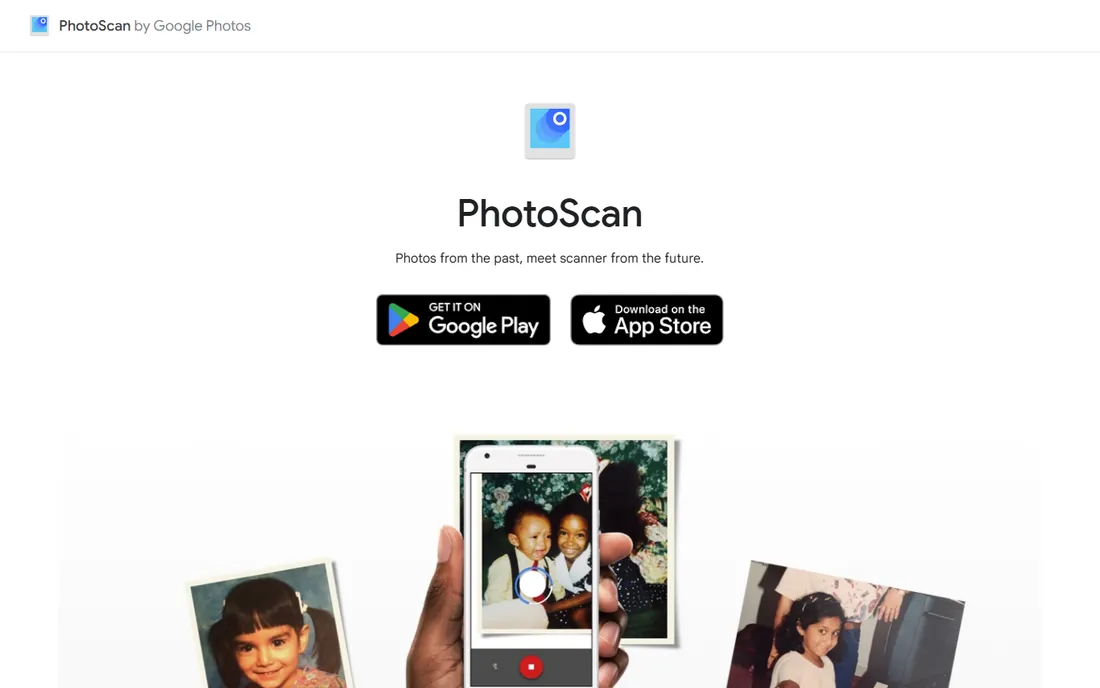 PhotoScan by Google homepage