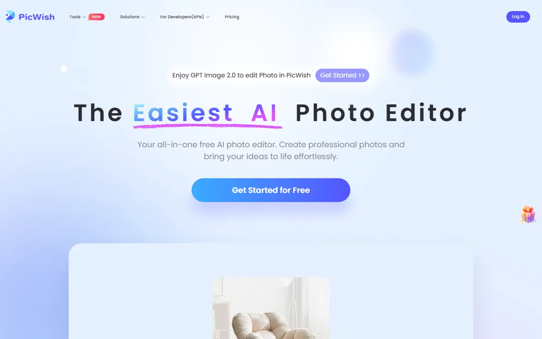 PicWish homepage