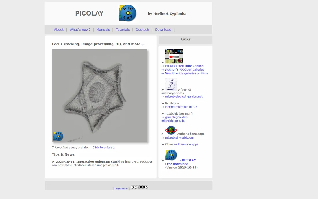 Picolay homepage