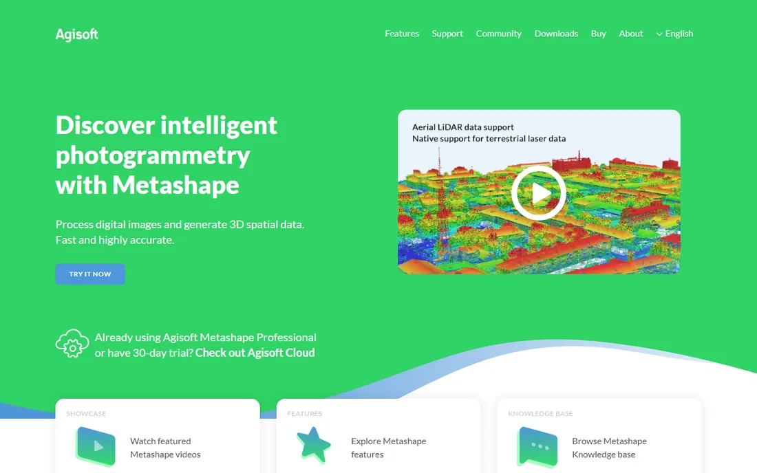 Agisoft Metashape homepage