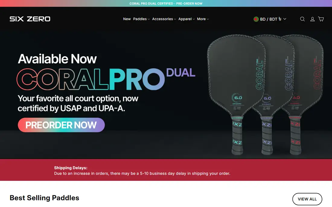 Six Zero homepage