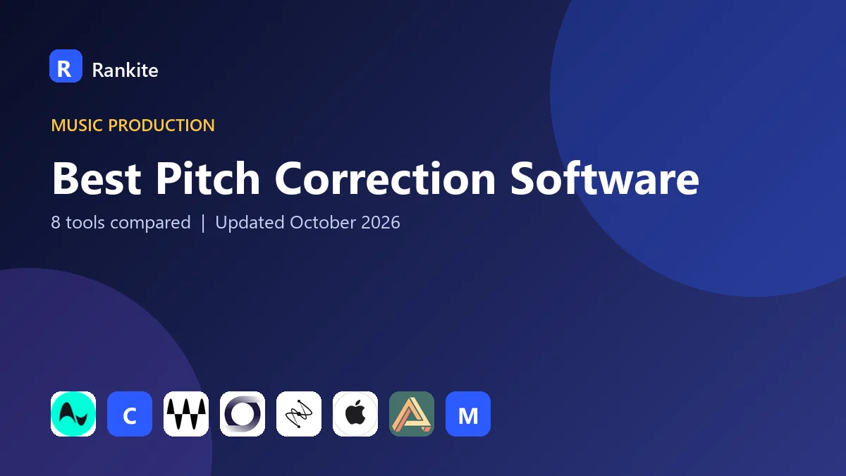 Best Pitch Correction Software in 2026: 8 Tools Compared