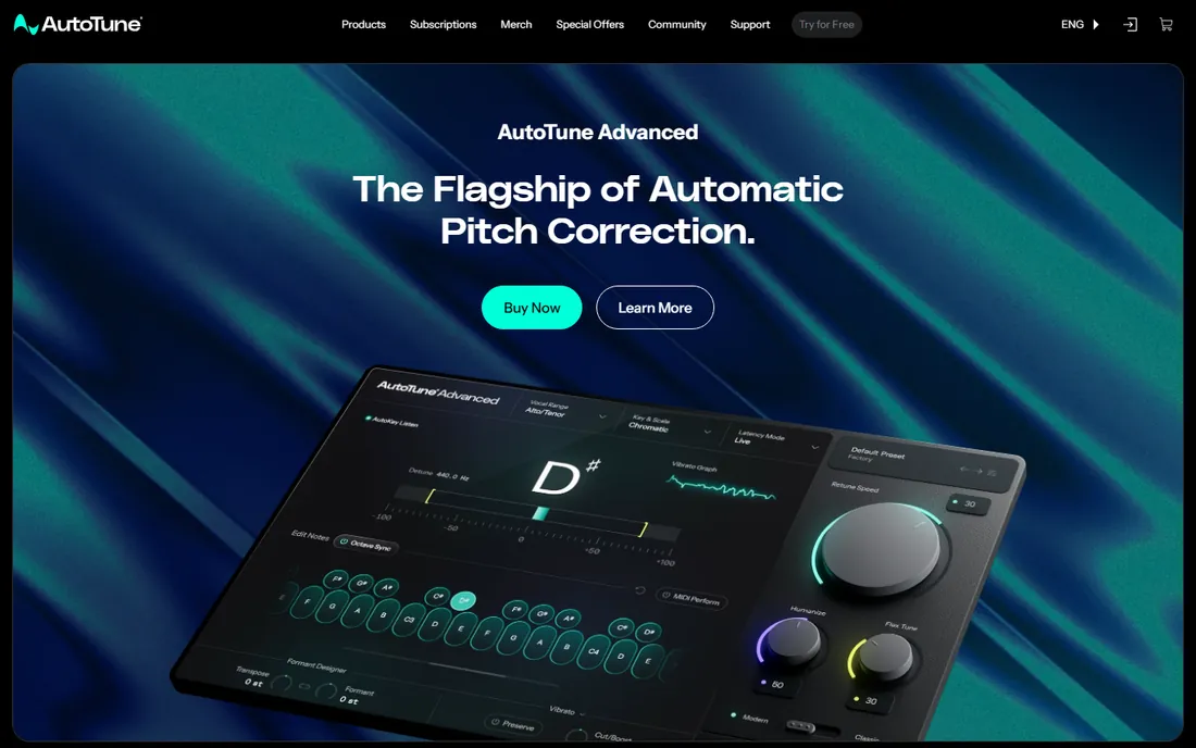 Antares Auto-Tune homepage
