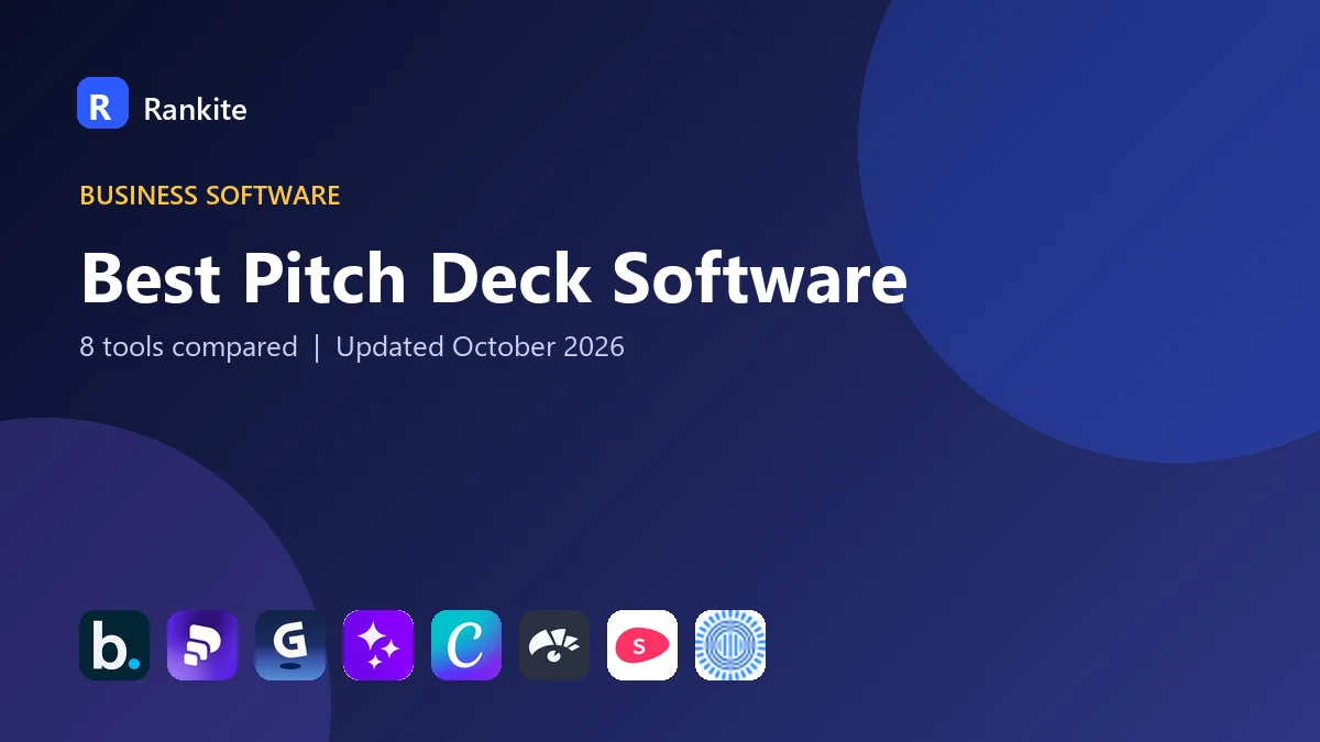 Best Pitch Deck Software: 8 Tools Compared
