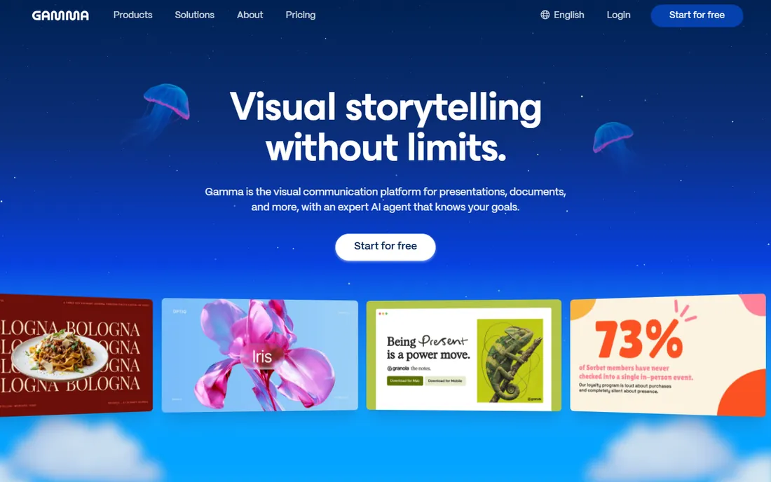 Gamma homepage