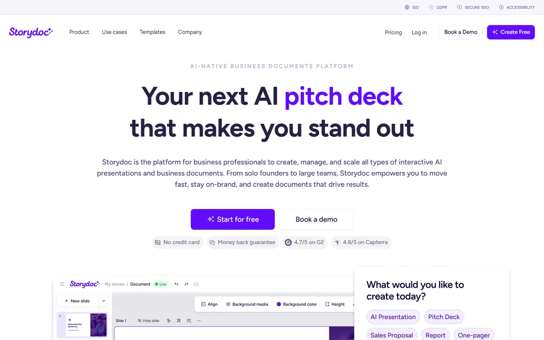 Storydoc homepage