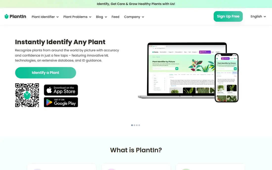 PlantIn homepage