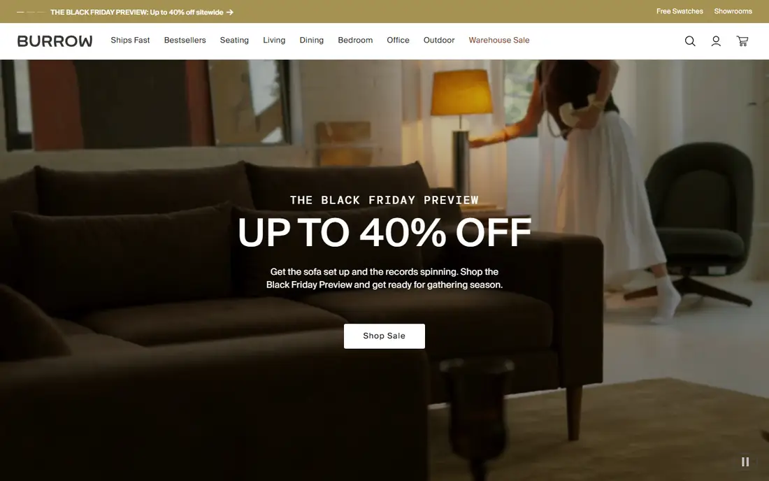 Burrow Platform Bed homepage