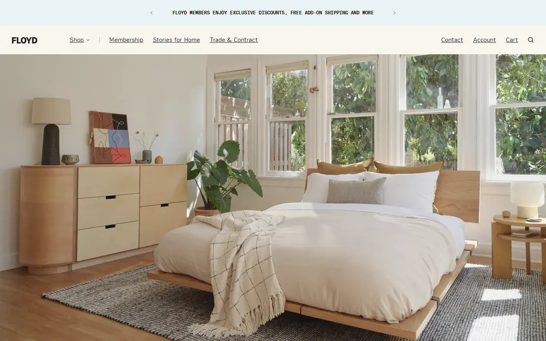 Floyd Platform Bed homepage