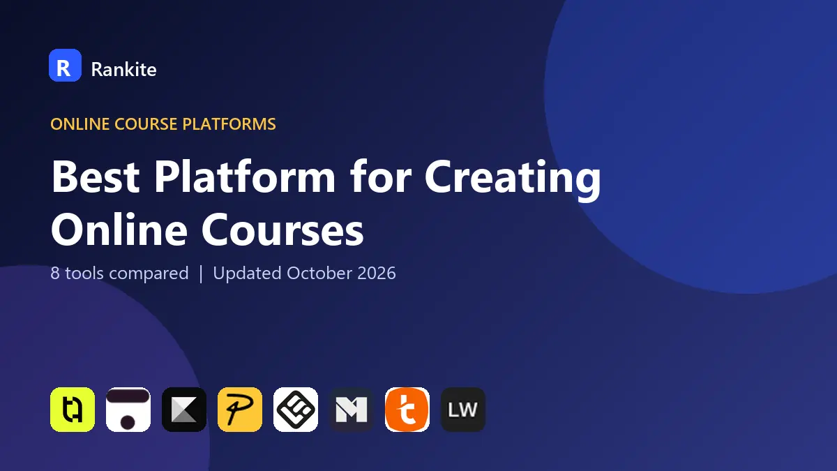 Best Platform for Creating Online Courses in 2026: 8 Platforms Compared