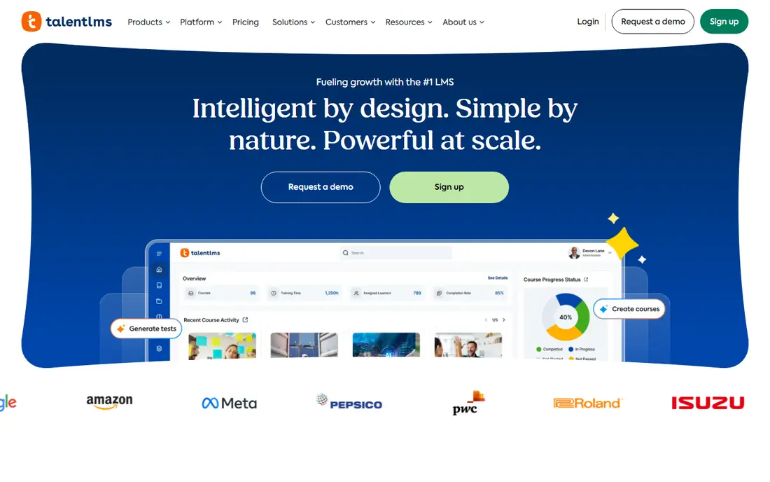 TalentLMS homepage